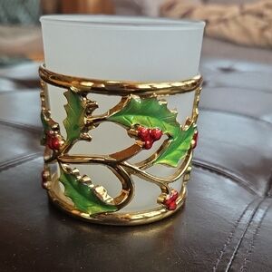 Lenox Festive Holly Candle Holder